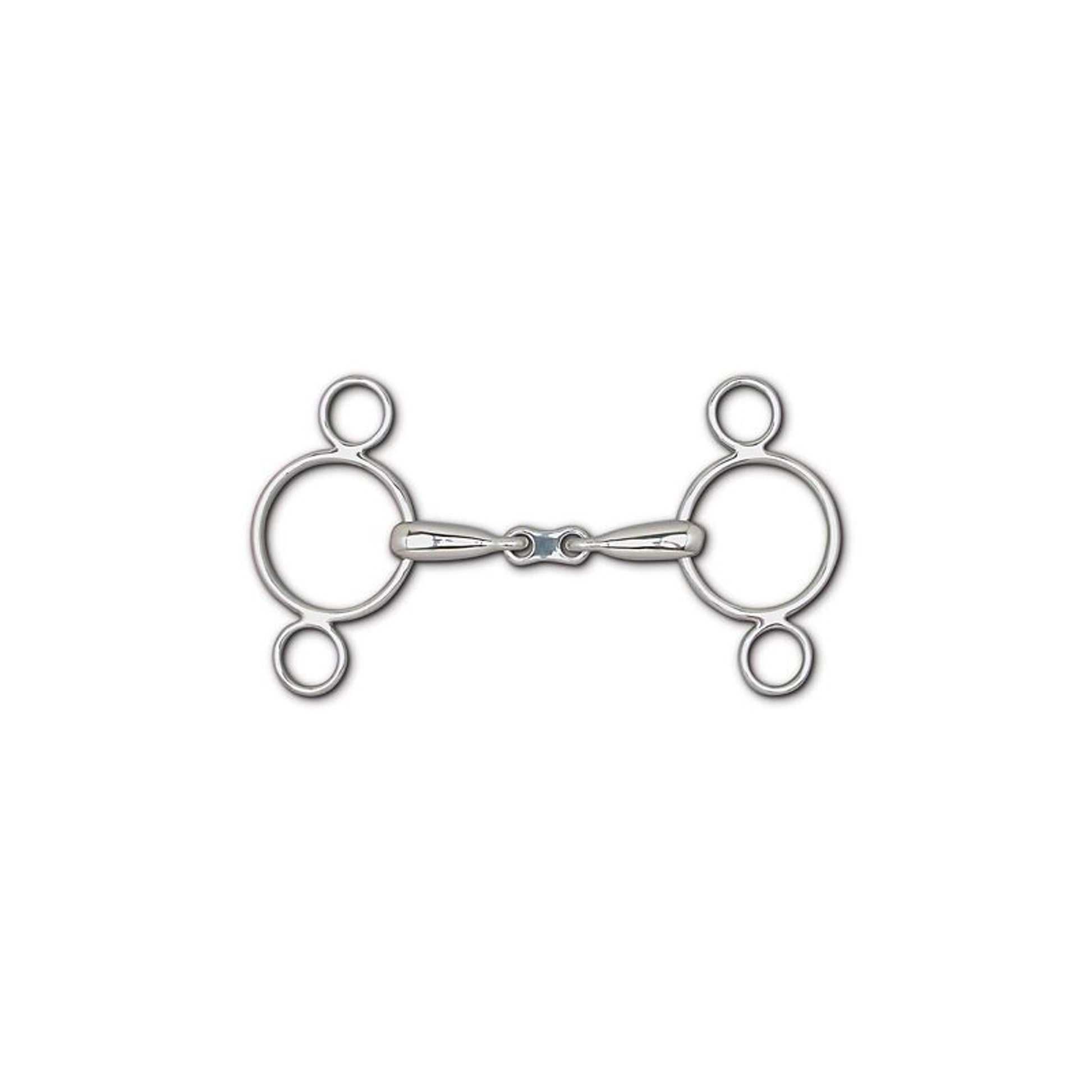 Toklat Hollow Mouth Frenchlink Snaffle 3Ring Gag 5
