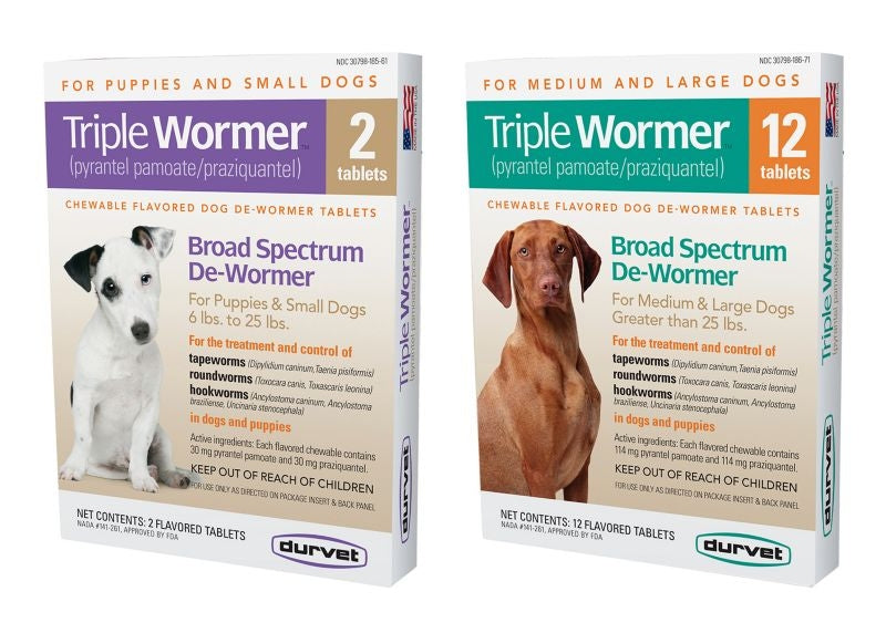 Triple Wormer For Puppies And Small Dog 2 ct Bk/Ye