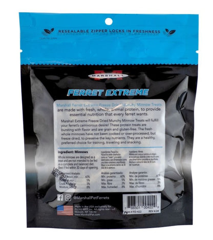 Marshall Freeze Dried Munchy Minnows Ferret Treat