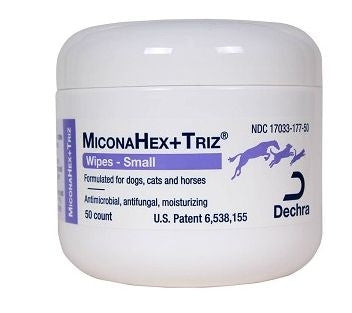 Miconahex Plus Triz Wipes 50 Count Jar
