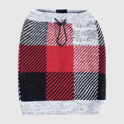 Canada Pooch Northern Knit Plaid Dog Snood