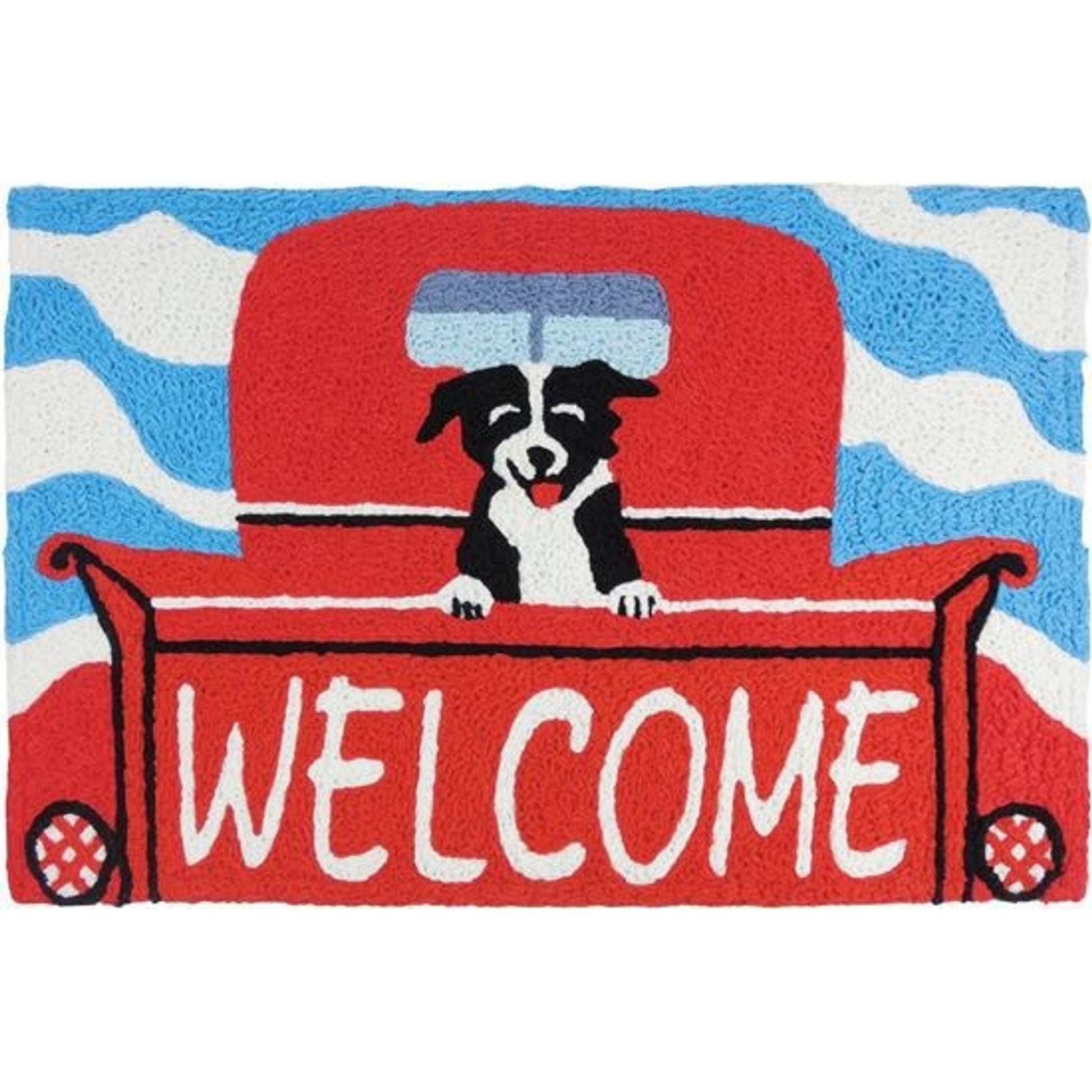 Jellybean Welcome Pup Accent Rug