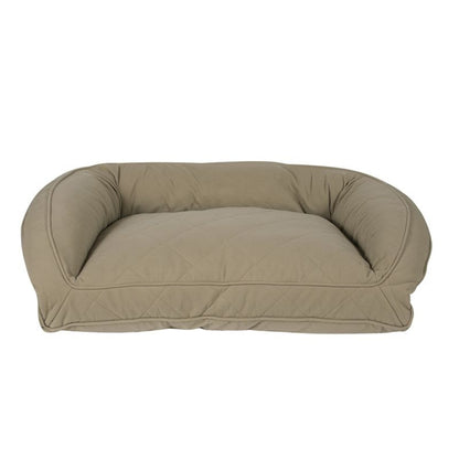 Carolina Pet Sage Quilted Bolster Dog Bed