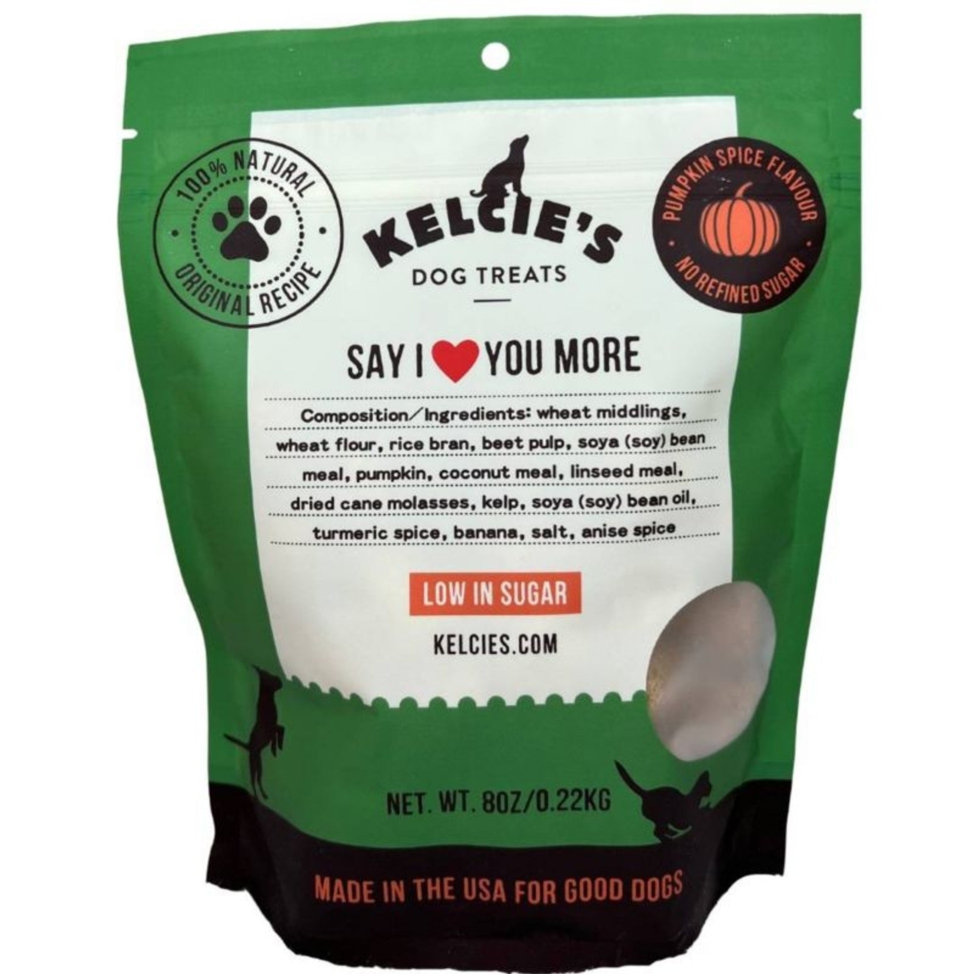 Kelcies Pumpkin Spice Dog Treats 8 Oz