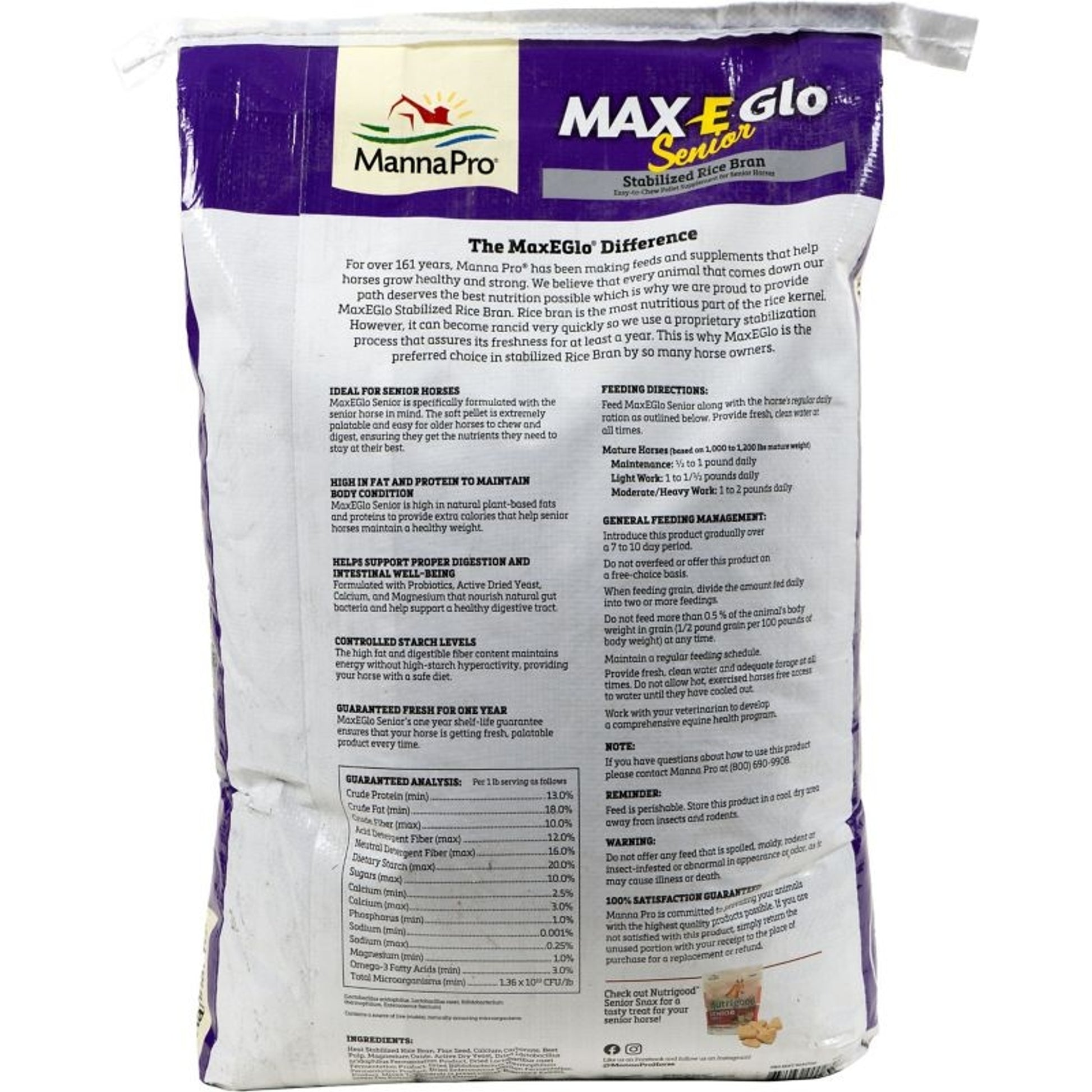 Manna Pro Max E Glo Senior Pellets