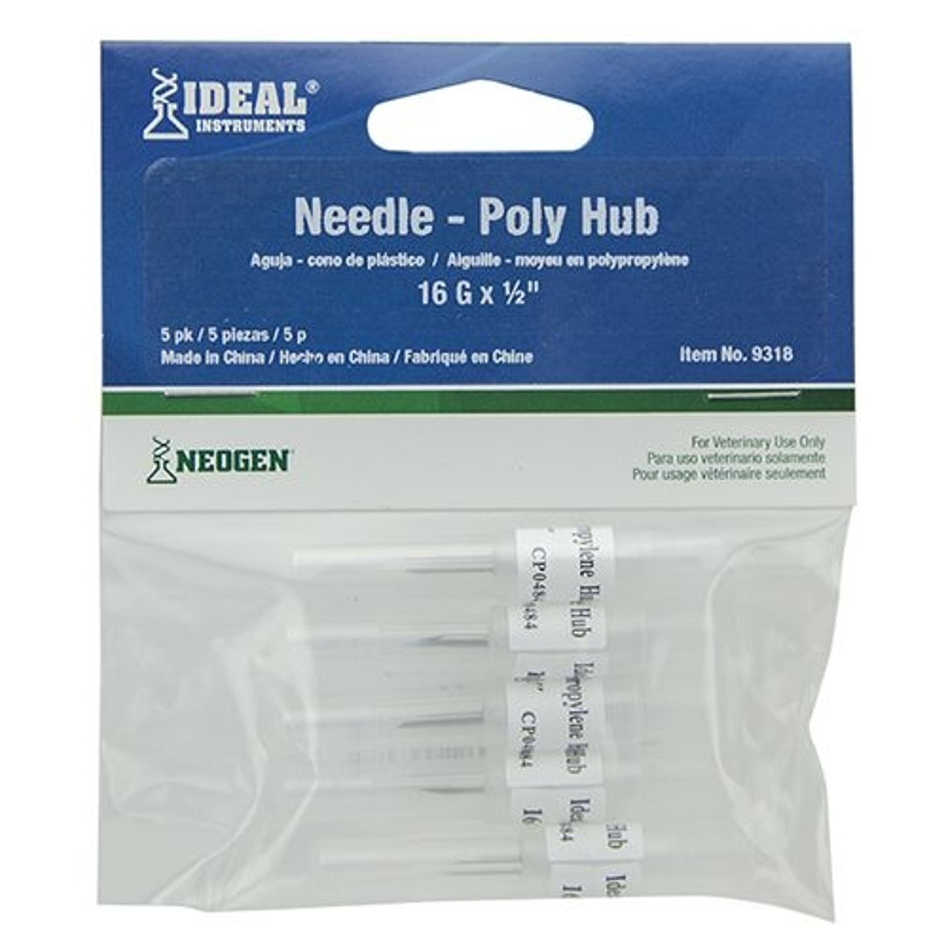 Ideal Polypropylene Hub Needle Pack