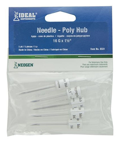 Ideal Polypropylene Hub Needle Pack