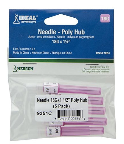 Ideal Polypropylene Hub Needle Pack