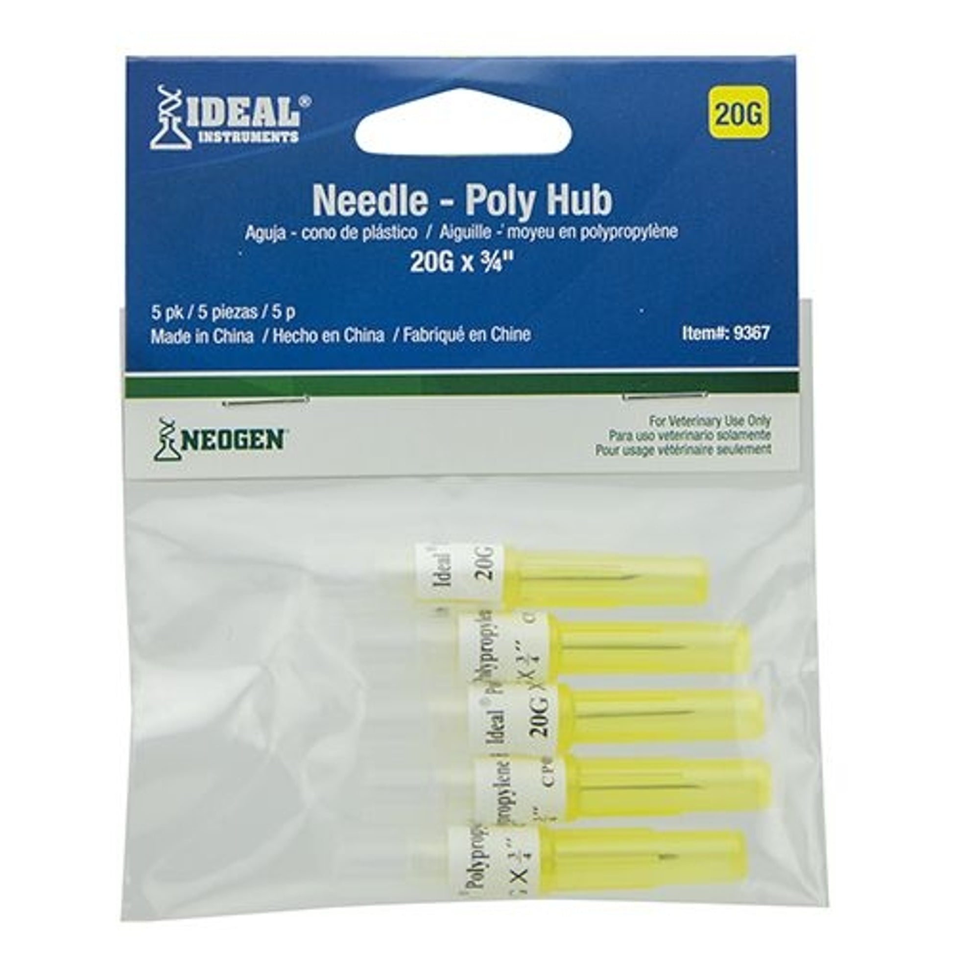 Ideal Polypropylene Hub Needle Pack
