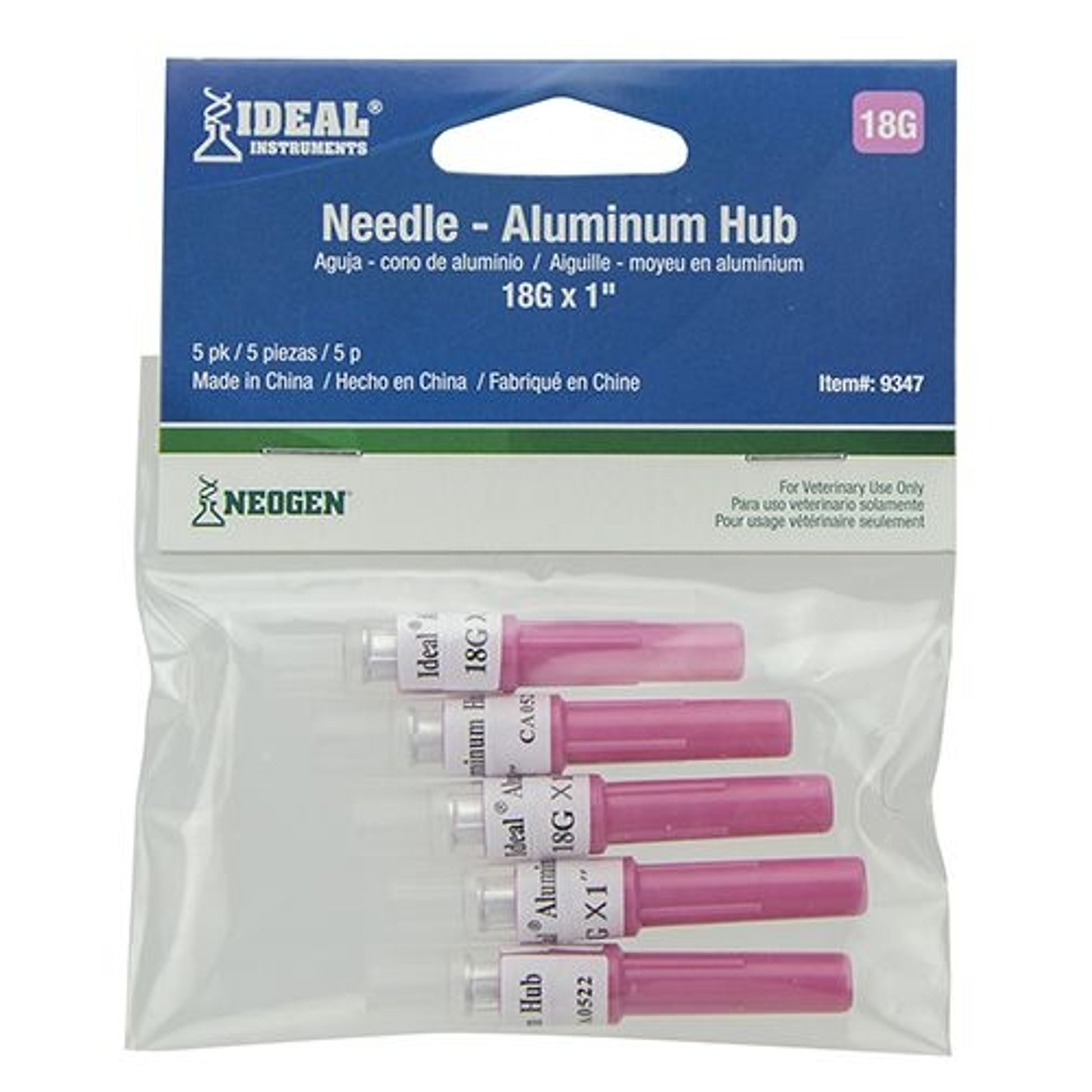 Ideal Aluminum Hub Needle 5 Pack