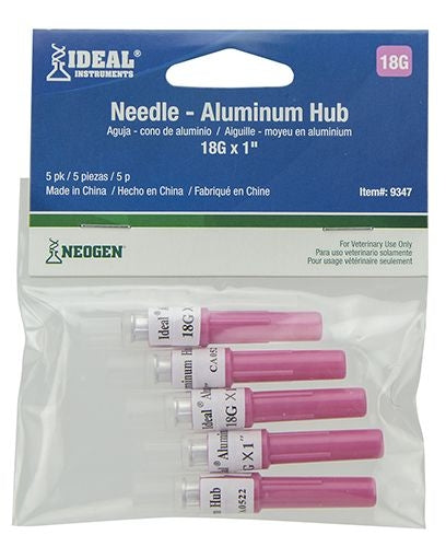 Ideal Aluminum Hub Needle 5 Pack