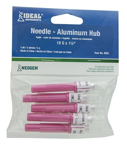 Ideal Aluminum Hub Needle 5 Pack