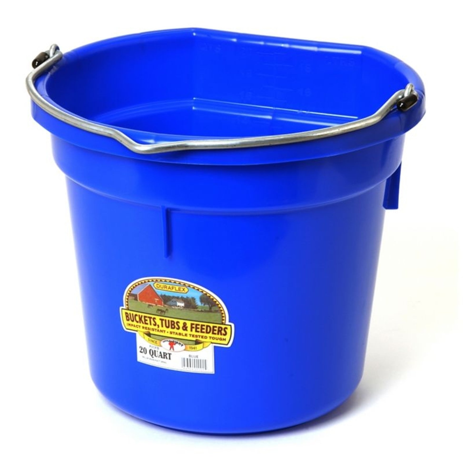Little Giant DuraFlex Plastic Flat Back Bucket