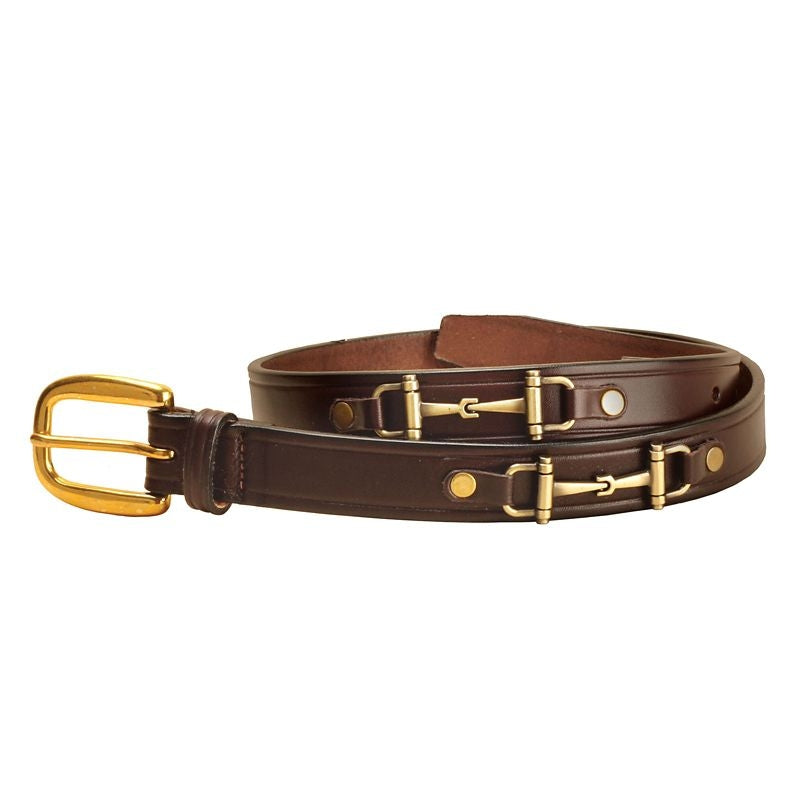 Tory Leather 1 Inch Snaffle Bit Belt