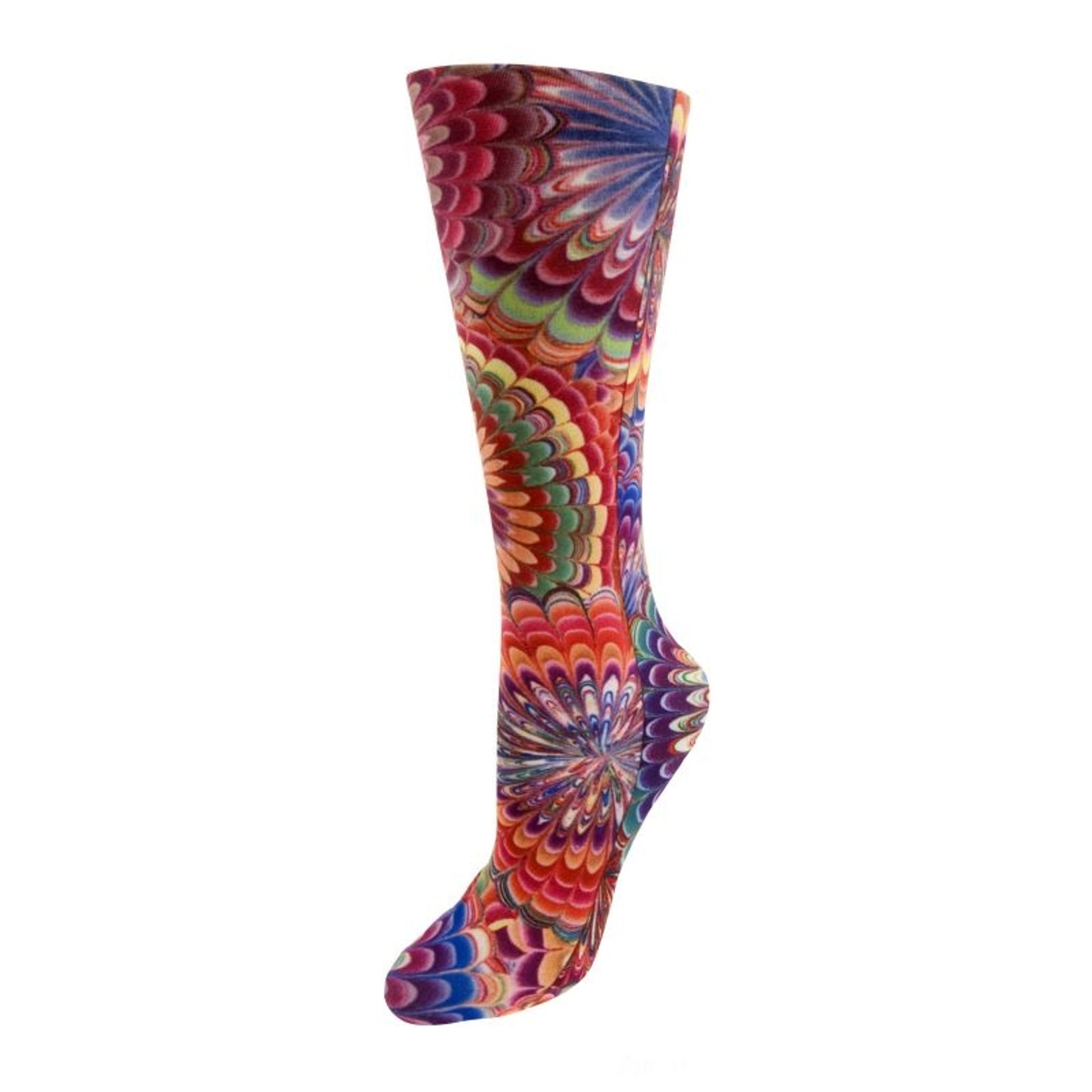 Ovation Ladies Zocks Boot Socks 9-11 Beige Horses