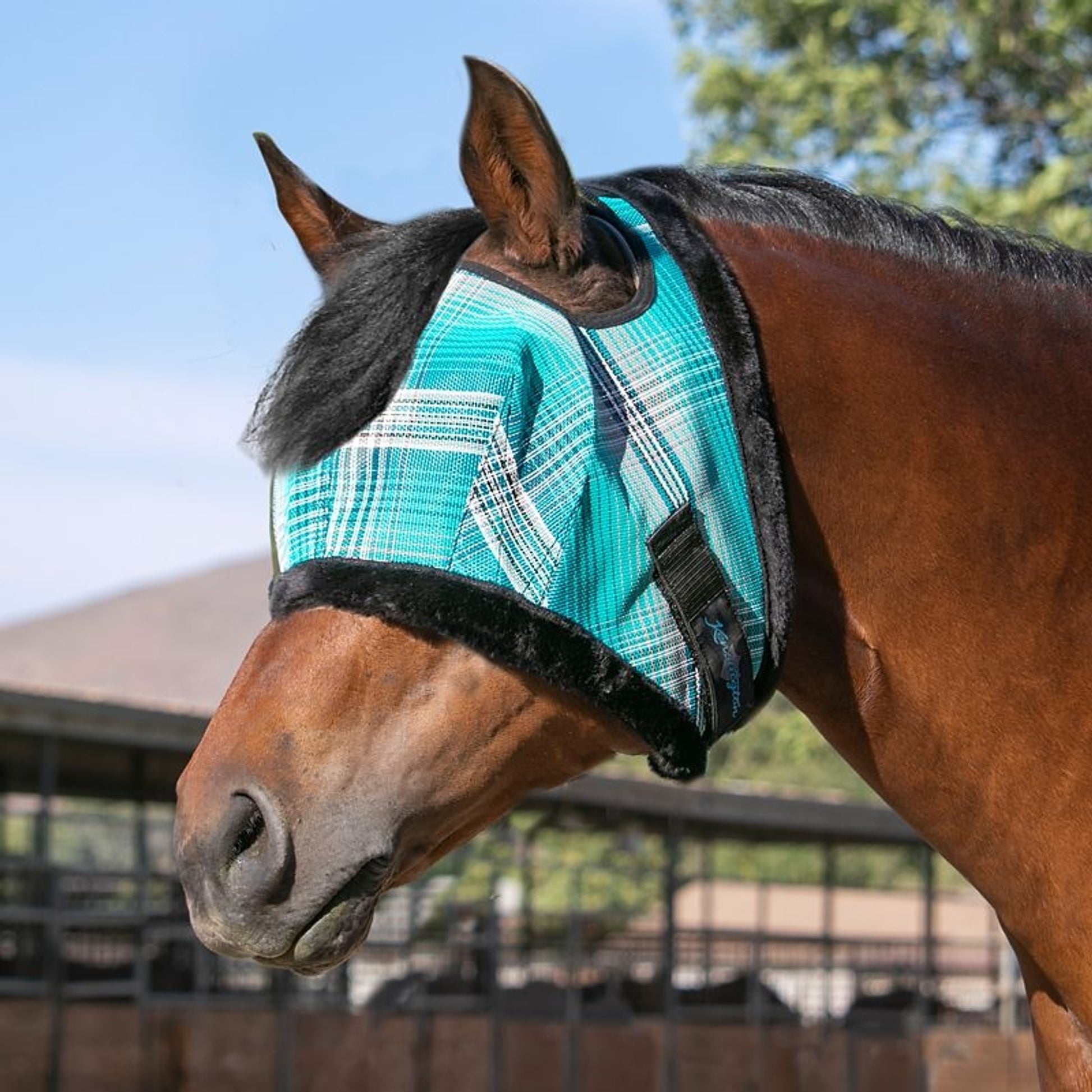 Kensington Fly Mask with Fleece Trim