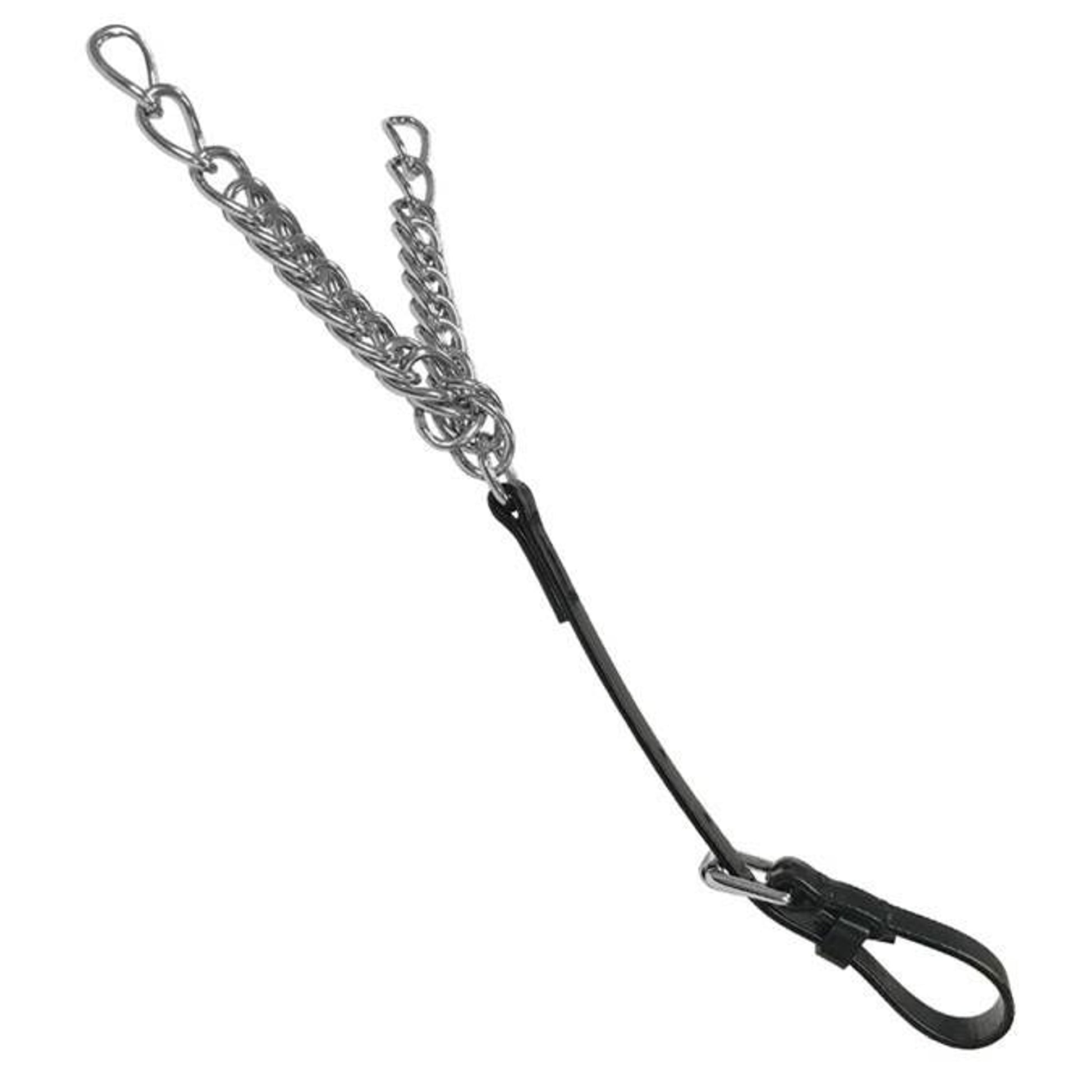 Featherweight Curb Chain With Throat Strap