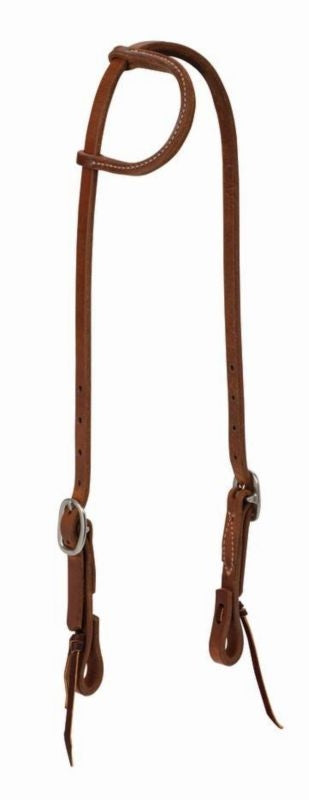 Weaver Protack Sliding Ear Headstall 5/8 Russet